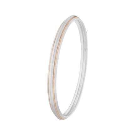 Subtly Simple Platinum Bangle