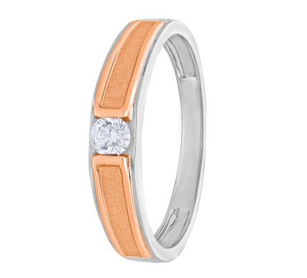 Textured Platinum Ring for Men