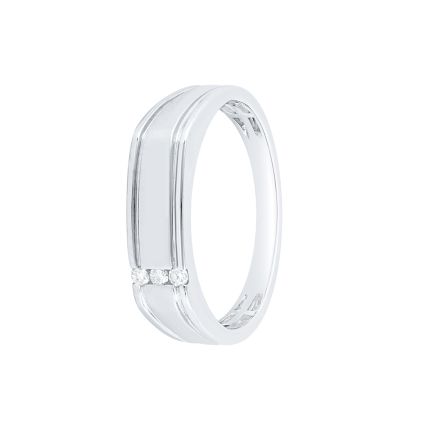 Handcrafted Platinum Diamond Ring For Men