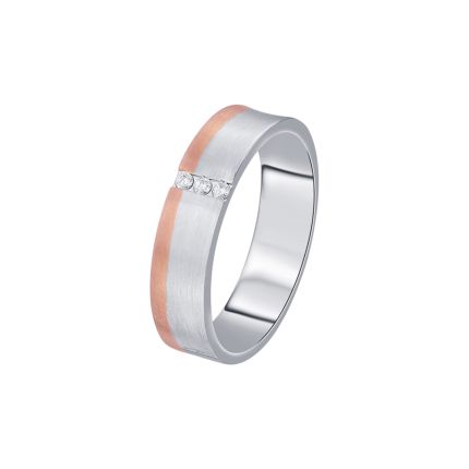 Subtle Diamond and Platinum Men's Band
