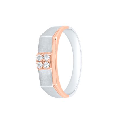 Stunning Geometric Diamond Finger Band