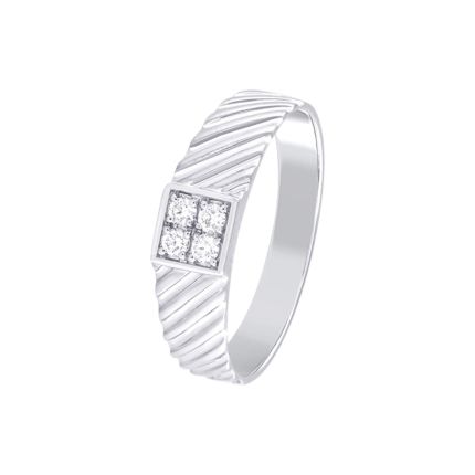 Classic Diamond Platinum Finger Ring