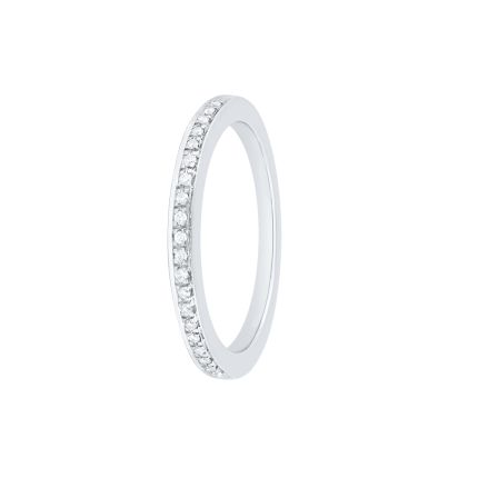 Contemporary Platinum Diamond Ring