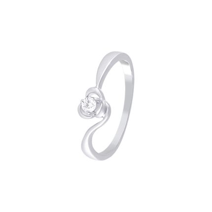 Gracious Platinum and Diamond Finger Ring