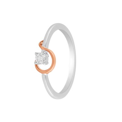 Brilliant Diamond and Platinum Finger Ring