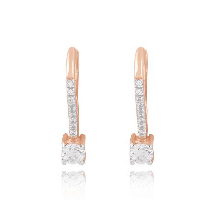 Elegance Diamond Hoop Earrings