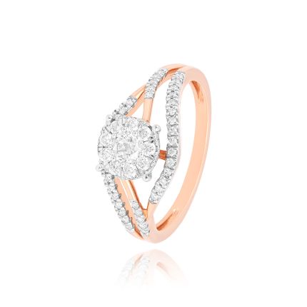 14KT Rose Gold Composite Womens Ring