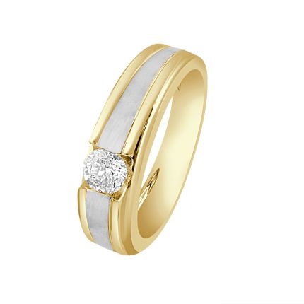 Two-toned Diamond Ring for Men