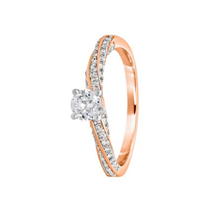 Gleaming Solitaire Ring