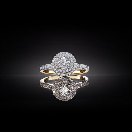 Precious 18KT Yellow Gold Solitaire Diamond Finger Ring
