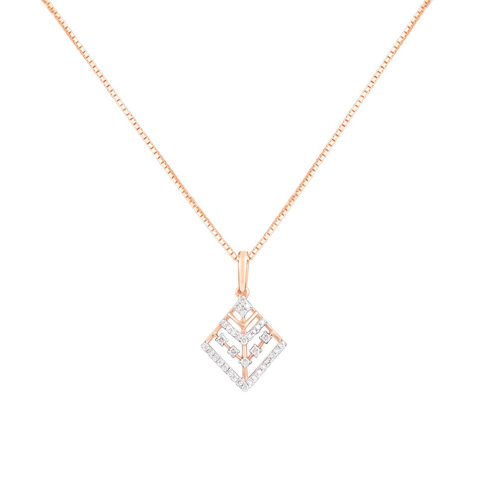 Breathtaking Diamond and Rose Gold Pendant Set-All Jewellery-OSP24E14-D900X0C
