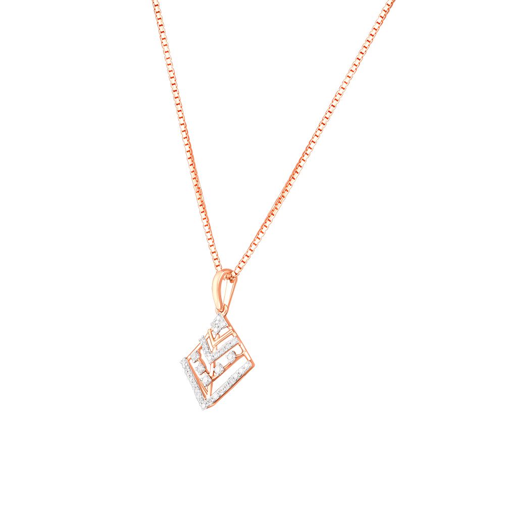 Breathtaking Diamond and Rose Gold Pendant Set-All Jewellery-OSP24E14-D900X0C