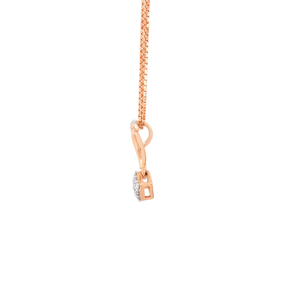 Sophisticated Rose Gold and Diamond Pendant Set-All Jewellery-OSP24E18-D900X0C