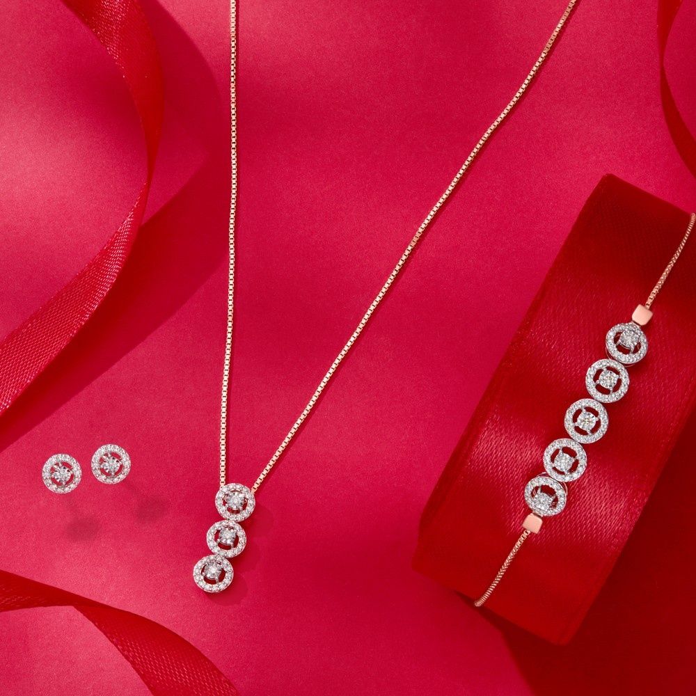 Spherical Fused Diamond Jewellery Set-All Jewellery-OBX23001-D900X0C