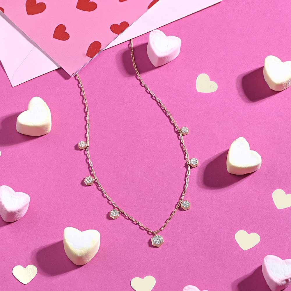 Minimalist Contemporary Rose Station Necklace-Necklaces-BNK26C03-D400X1C