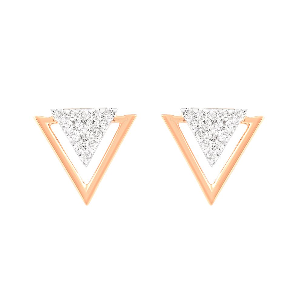 Triangle Design Diamond Pendant Set-All Jewellery-OSP24E20-D900X0C
