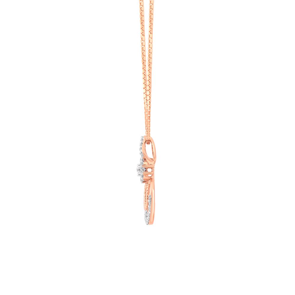 Glossy Diamond and Rose Gold Pendant Set-All Jewellery-OSP24E21-D900X0C