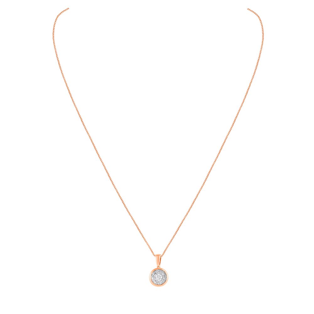 Gorgeous Geometric Rose Gold Necklace-All Jewellery-OSN24A35-D400X1B