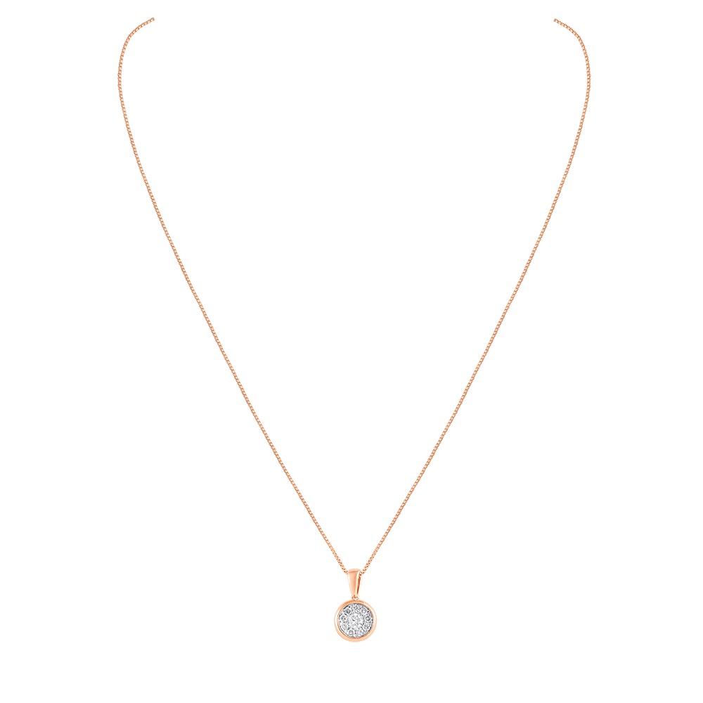 Gorgeous Geometric Rose Gold Necklace-All Jewellery-OSN24A35-D400X1B