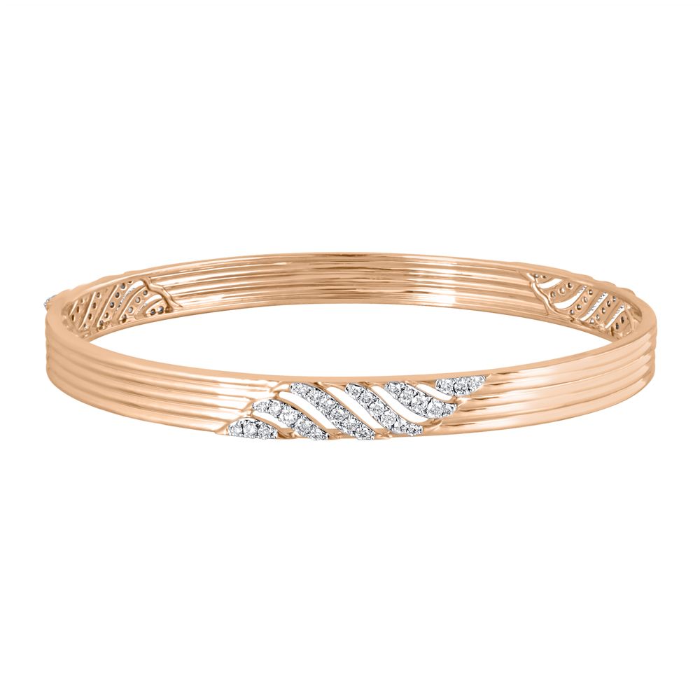 14KT Rose Gold Astra Diamond Bangle Set of 2-All Jewellery-ABA23001