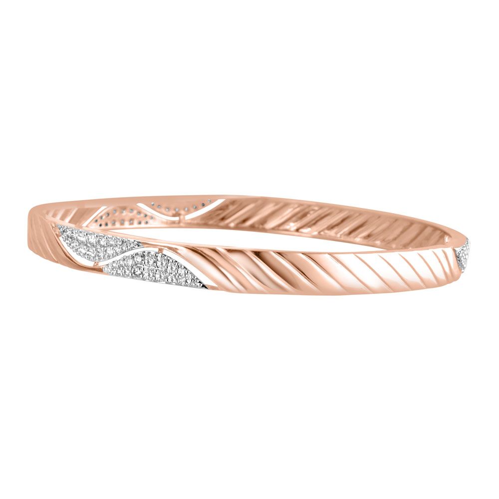 Dazzling Astra Bangle in 14KT Rose Gold Set of 2-All Jewellery-ABA23003