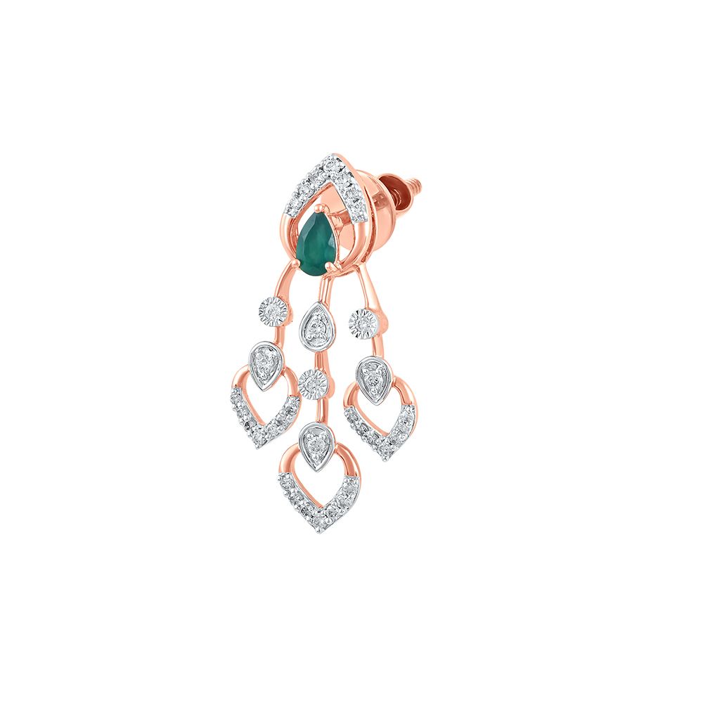 Delicate Astra Green Onyx and Diamond Necklace Set-All Jewellery-ANS24A07-D924X0C