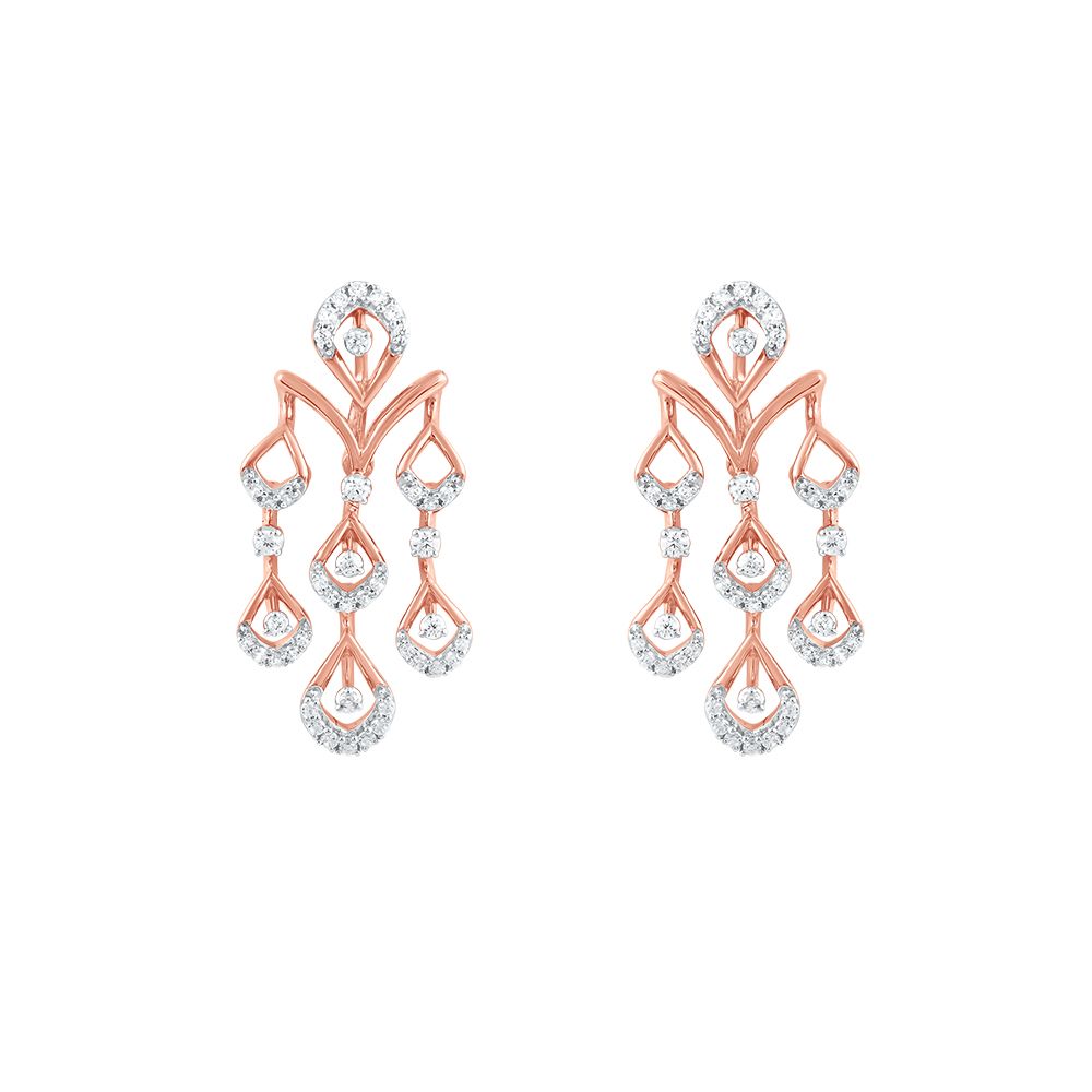 Sparkling Peacock Design Astra Diamond Danglers-Earrings-ASE24A09-D900X1C