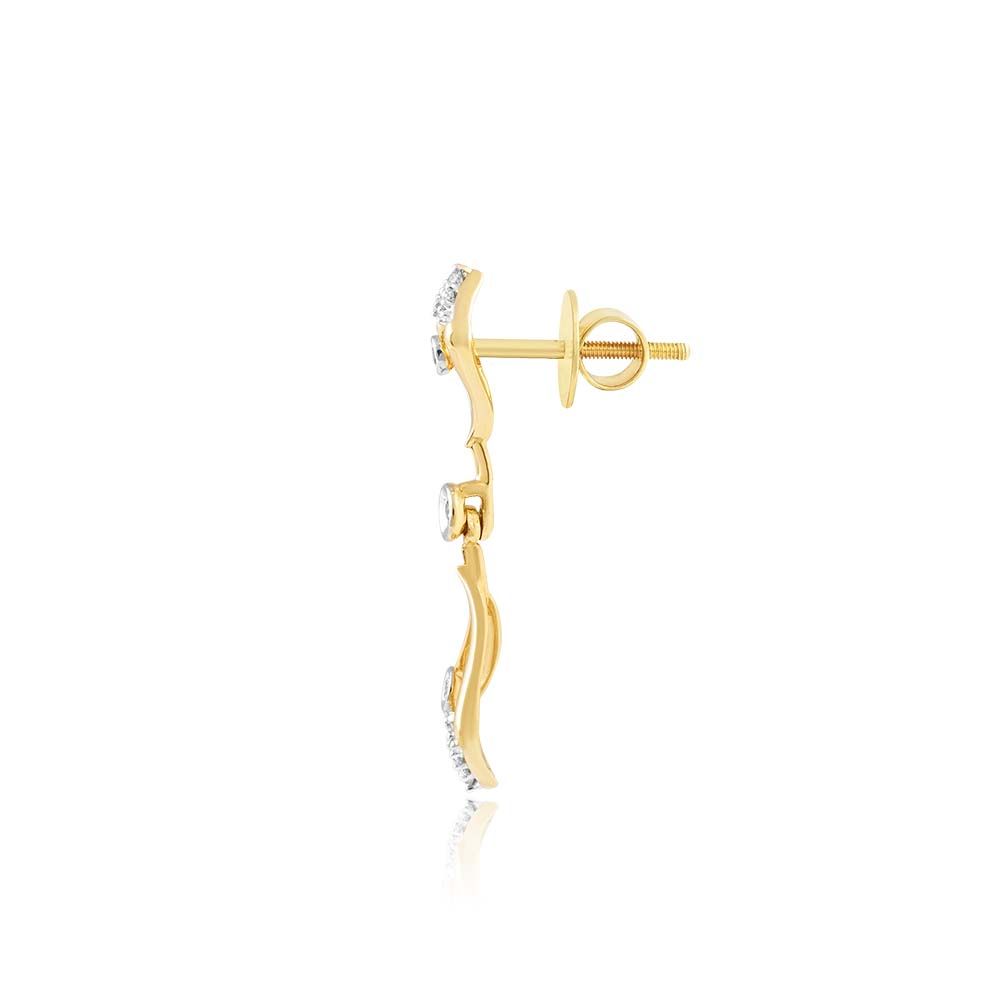 Geometric Gaze Astra Diamond Earrings-Earrings-ASE25A01-D900R1C