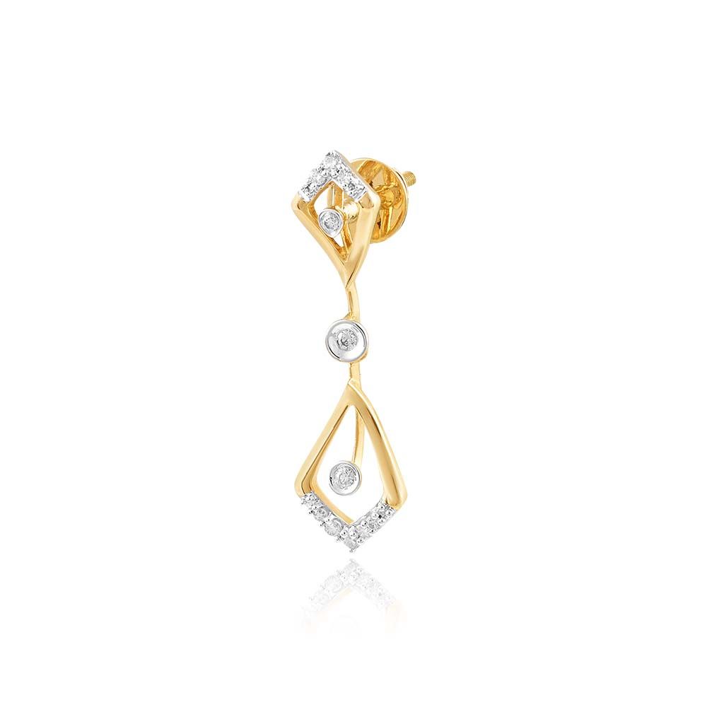 Geometric Gaze Astra Diamond Earrings-Earrings-ASE25A01-D900R1C