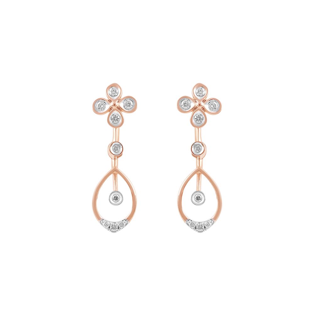 Diamond Floral Astra Necklace Set-All Jewellery-ANS25A05-D900X0B