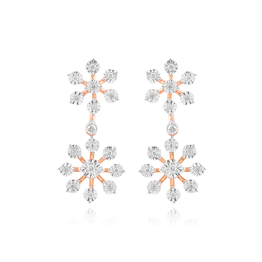 Elegant Diamond Floral Brilliance Necklace Set-All Jewellery-ANS25A16-D900X0C