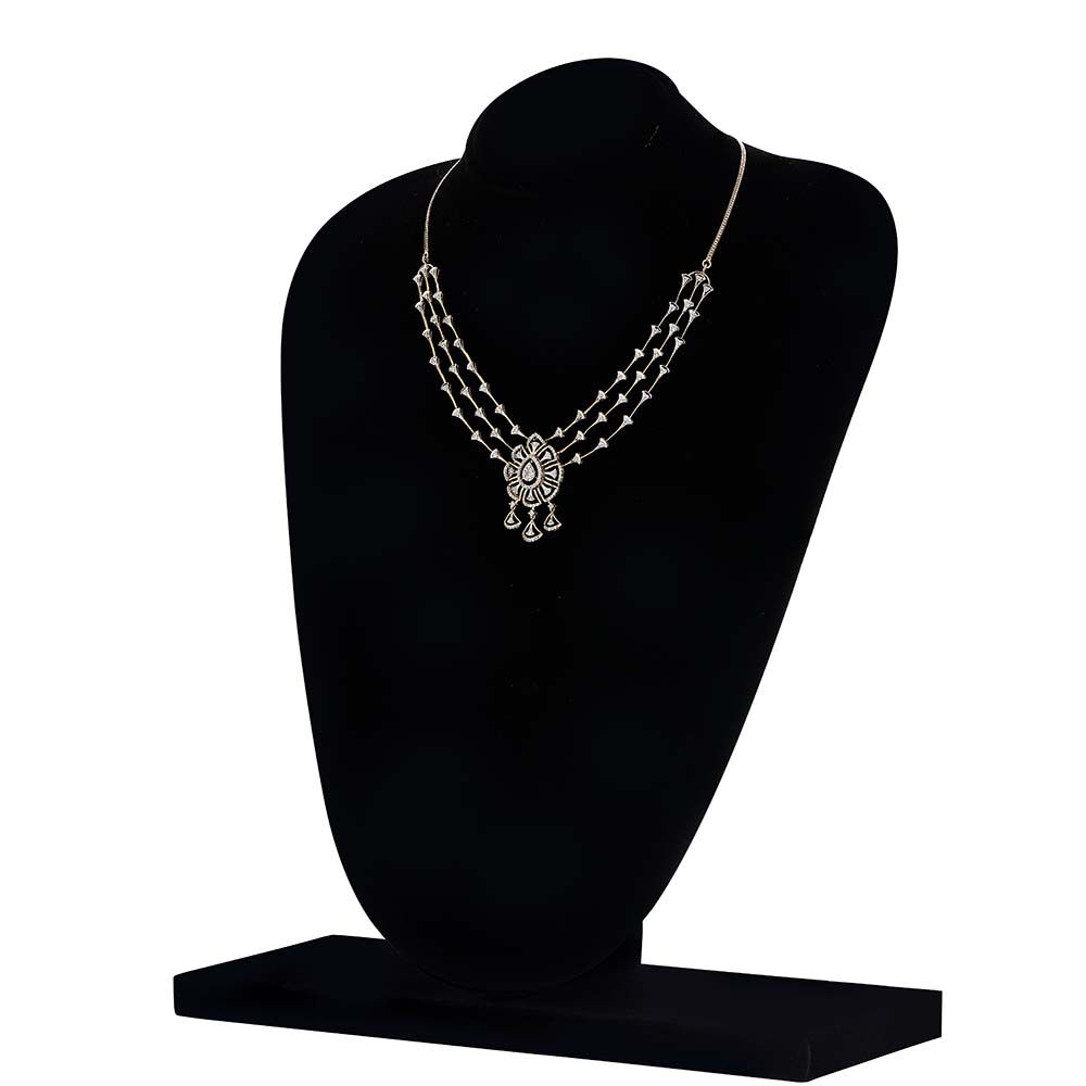 Elegant Sparkle Diamond Necklace Set-Diamond-ANS23A01-D900X0C