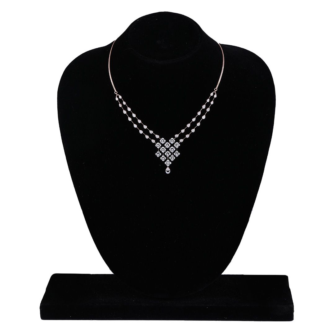 Clover Design Astra Diamond Necklace Set-All Jewellery-ANS24A03-D900X0C