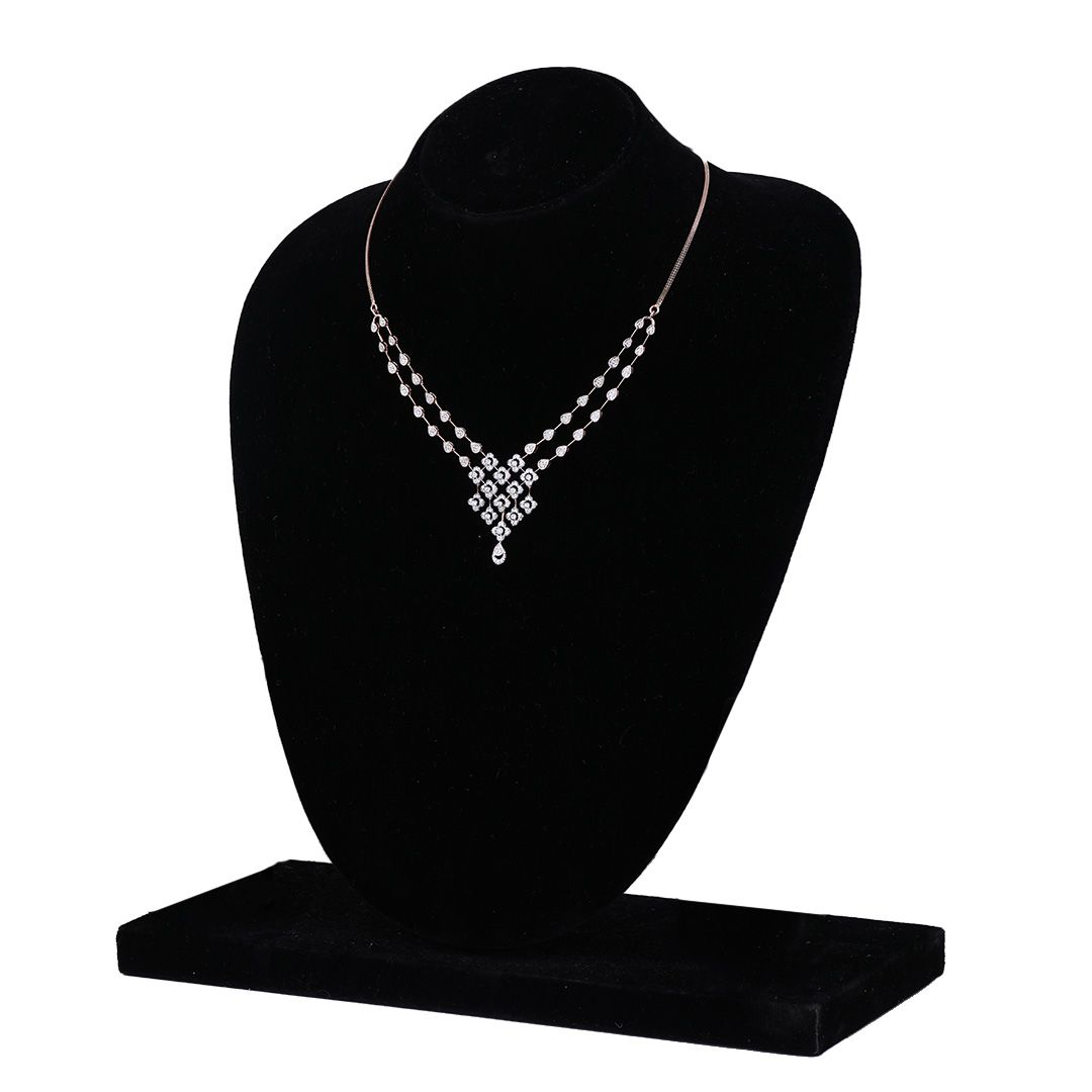 Clover Design Astra Diamond Necklace Set-All Jewellery-ANS24A03-D900X0C