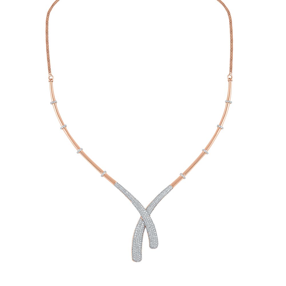 Dazzling Astra Diamond Necklace Set-All Jewellery-ANS24A14-D400X0B
