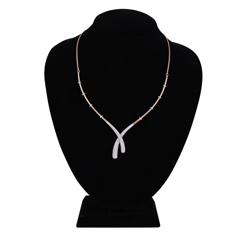 Dazzling Astra Diamond Necklace Set-All Jewellery-ANS24A14-D400X0B