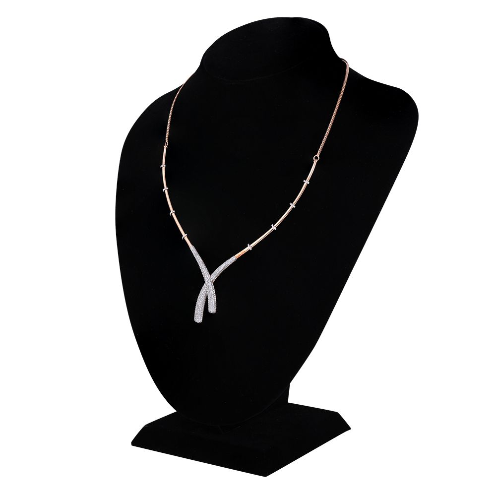 Dazzling Astra Diamond Necklace Set-All Jewellery-ANS24A14-D400X0B