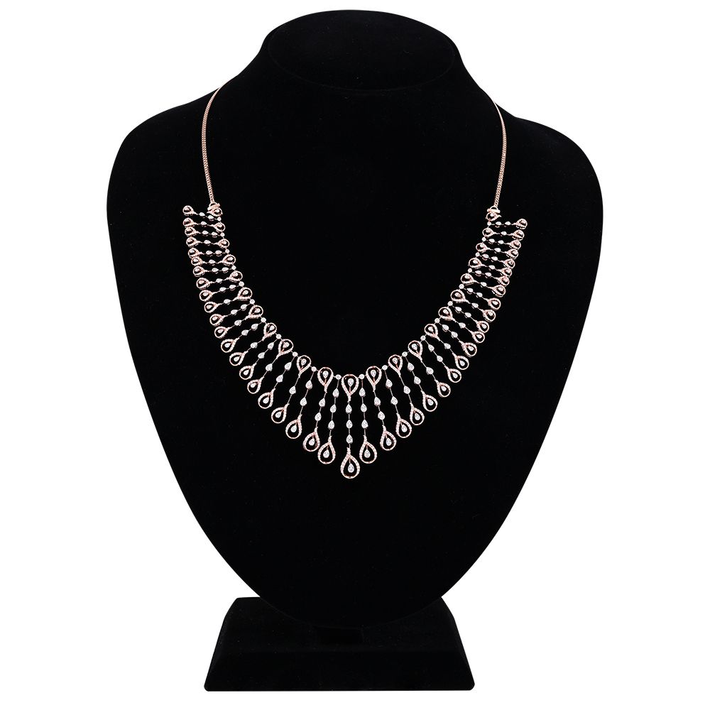 Buy Precious Handmade Astra Diamond Necklace Set ANS24A16-D900X0B
