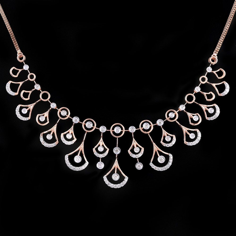 Statement Diamond Astra Necklace Set-All Jewellery-ANS25A02-D900X0B