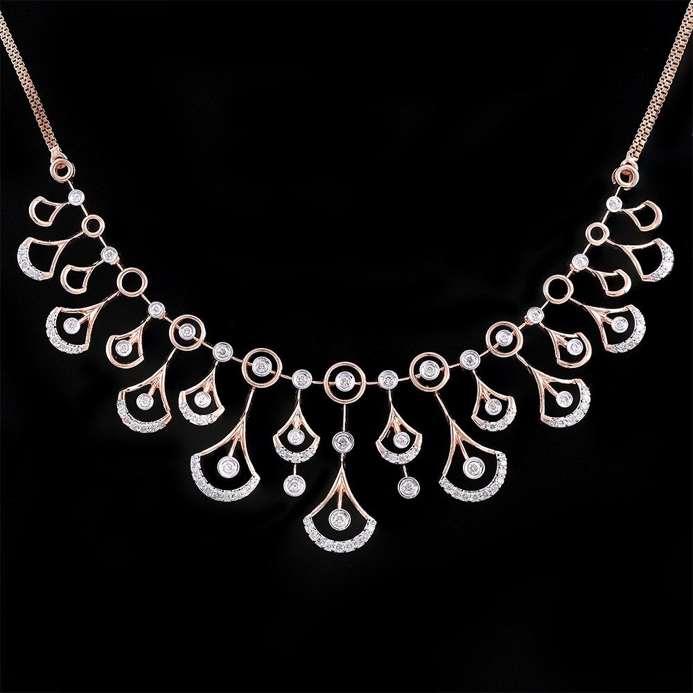 Statement Diamond Astra Necklace-Necklaces-ASN25A02-D900X1B
