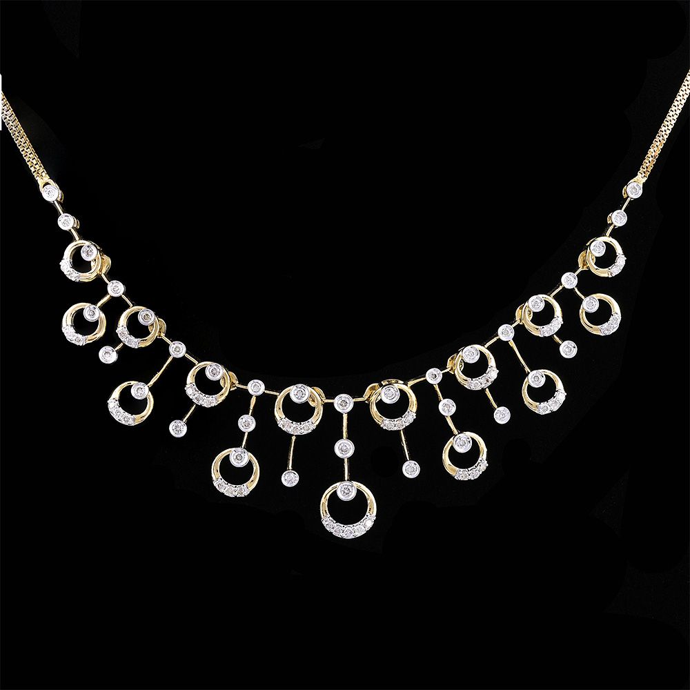 Elegance of Circle Astra Necklace-Necklaces-ASN25A03-D900R1B