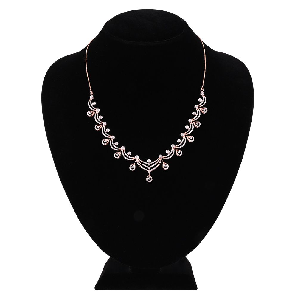 Festive Drop Motif Necklace Set-Necklaces-ASN25A10-D400R1C