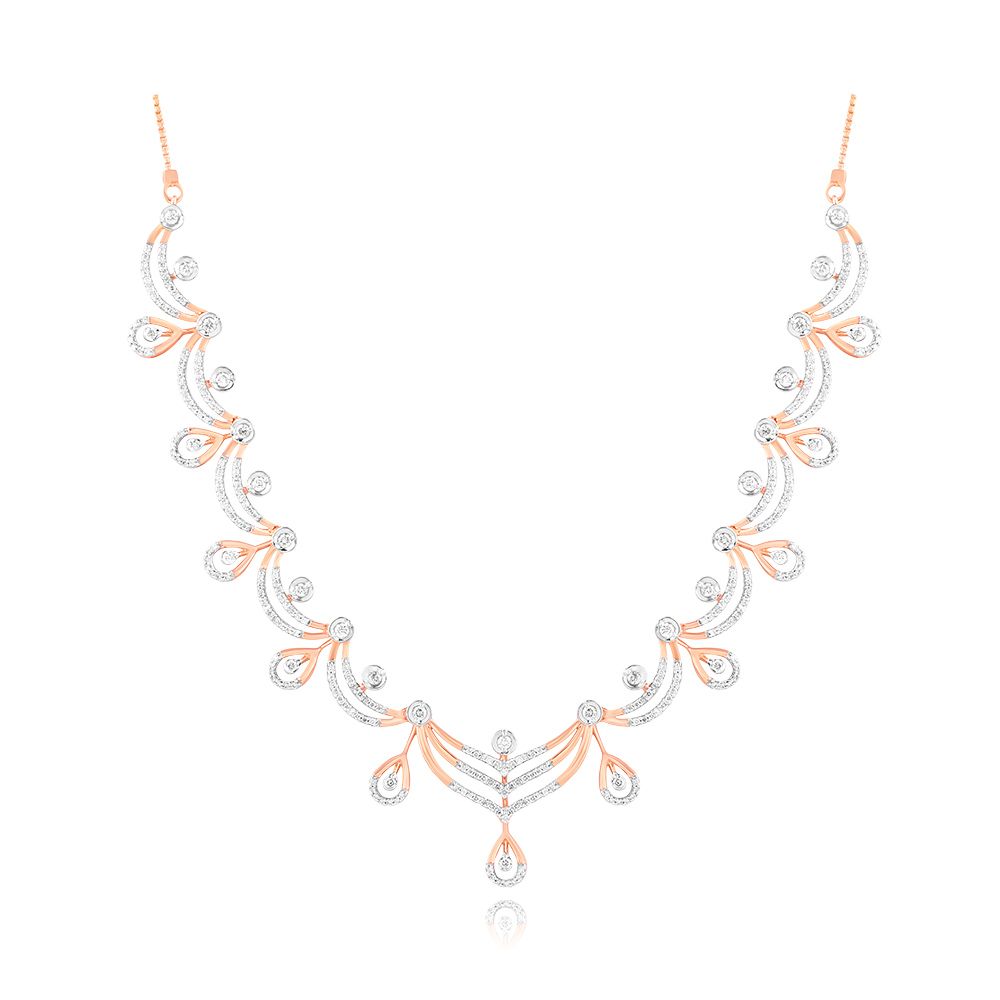Festive Drop Motif Necklace Set-Necklaces-ASN25A10-D400R1C