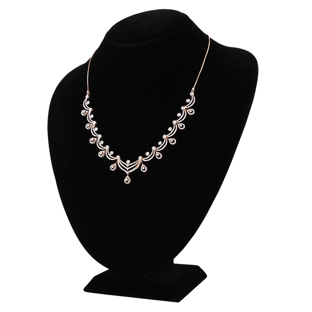 Festive Drop Motif Necklace Set-Necklaces-ASN25A10-D400R1C