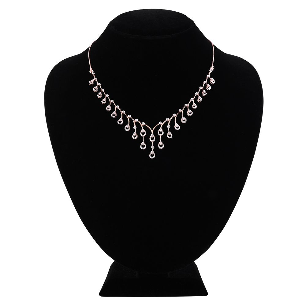 Geometric Elegance Collar Necklace-Necklaces-ASN25A11-D400X1C