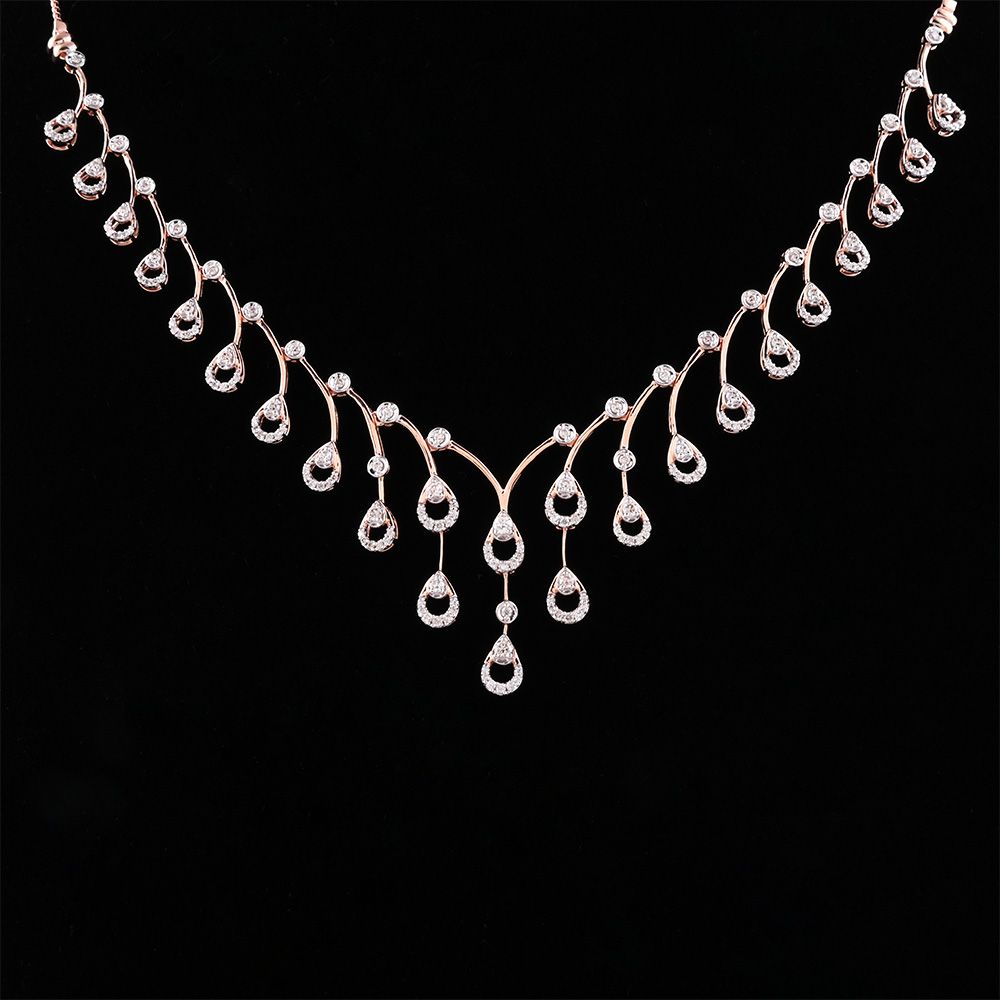 Geometric Elegance Collar Necklace-Necklaces-ASN25A11-D400X1C
