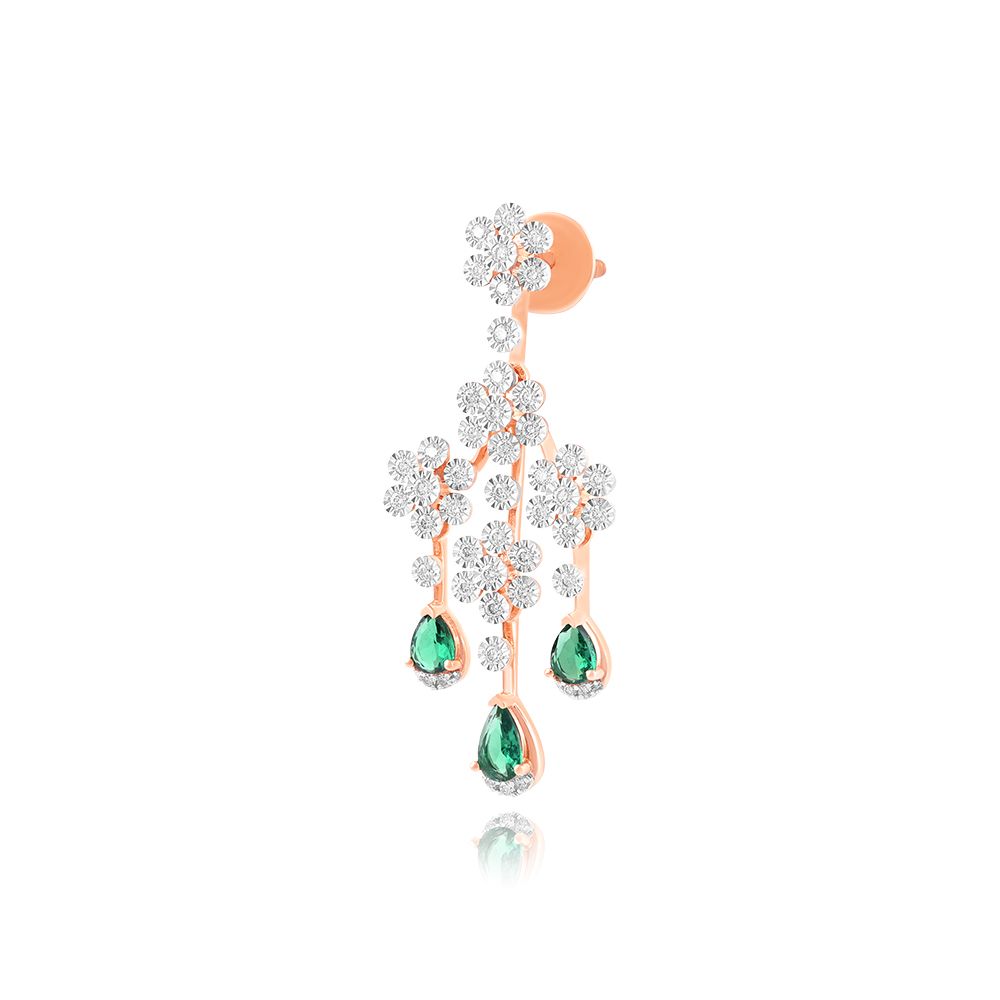 Blossom Radiance Floral Earring-Earrings-ASE25A12-D942X3C