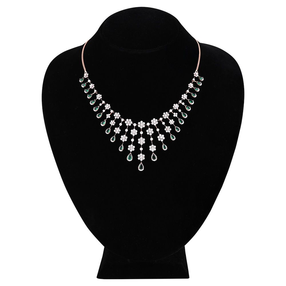 Blossom Radiance Floral Necklace Set-All Jewellery-ANS25A12-D942X0C