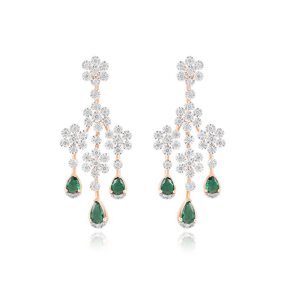 Blossom Radiance Floral Earring-Earrings-ASE25A12-D942X3C