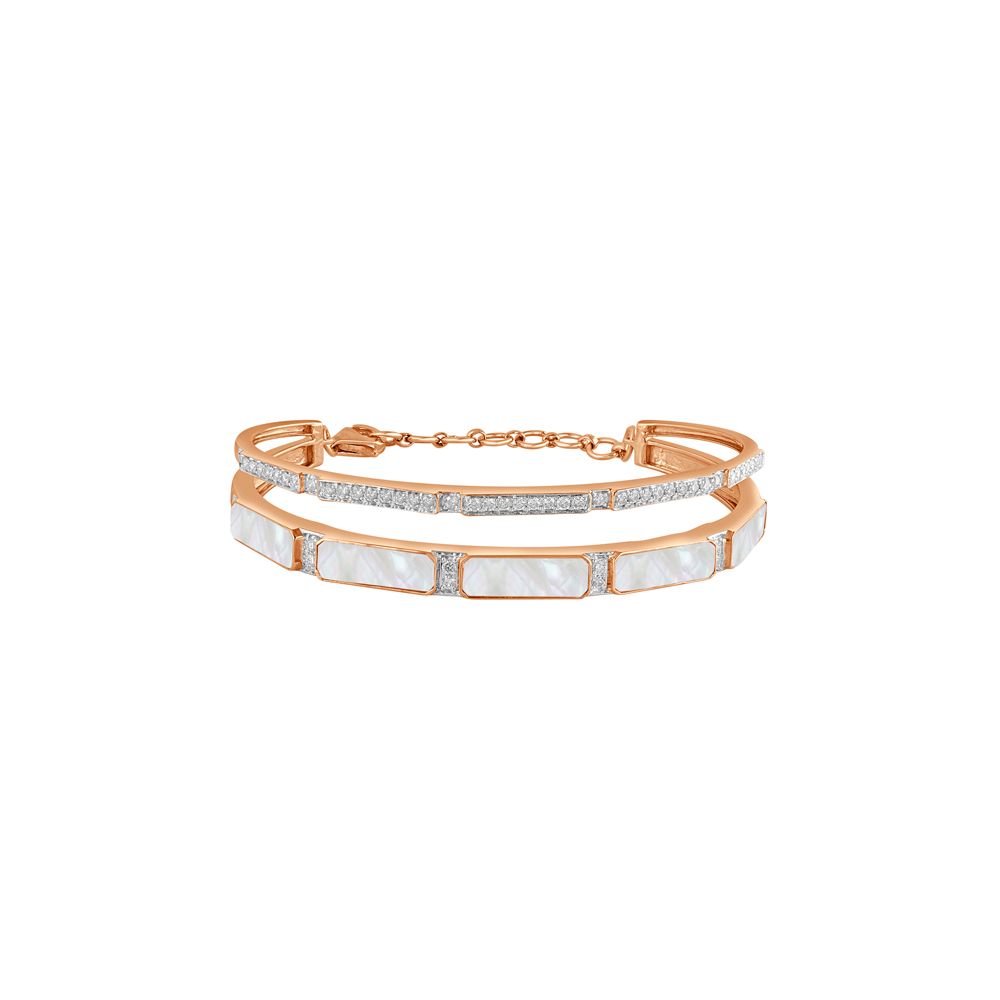 Buy 18KT Rose Gold Mother of Pearl Desired Bracelet BBF23A01